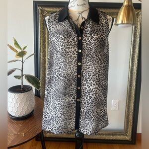 Guess animal print blouse